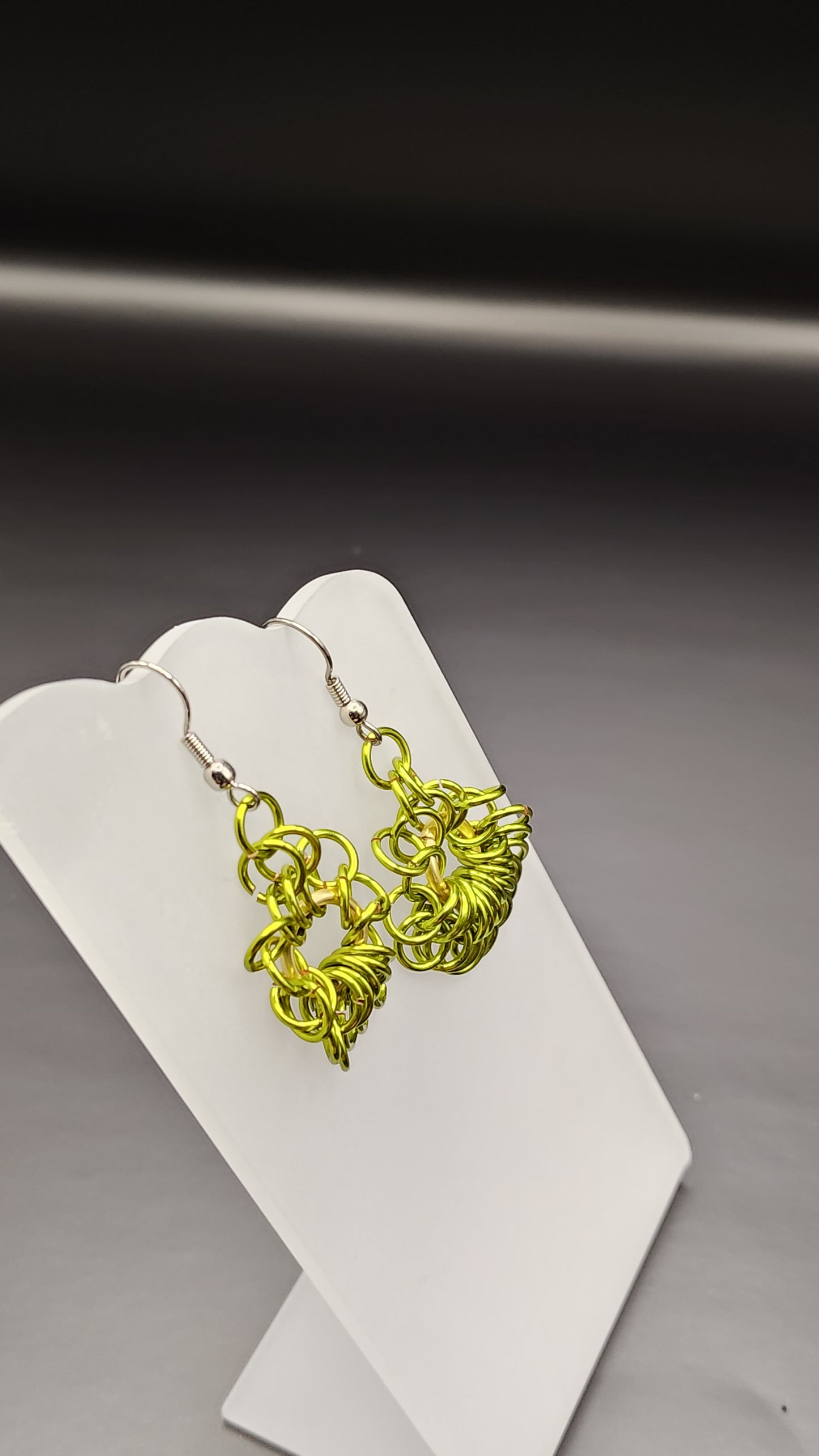 Circle Chainmail Weave Earrings