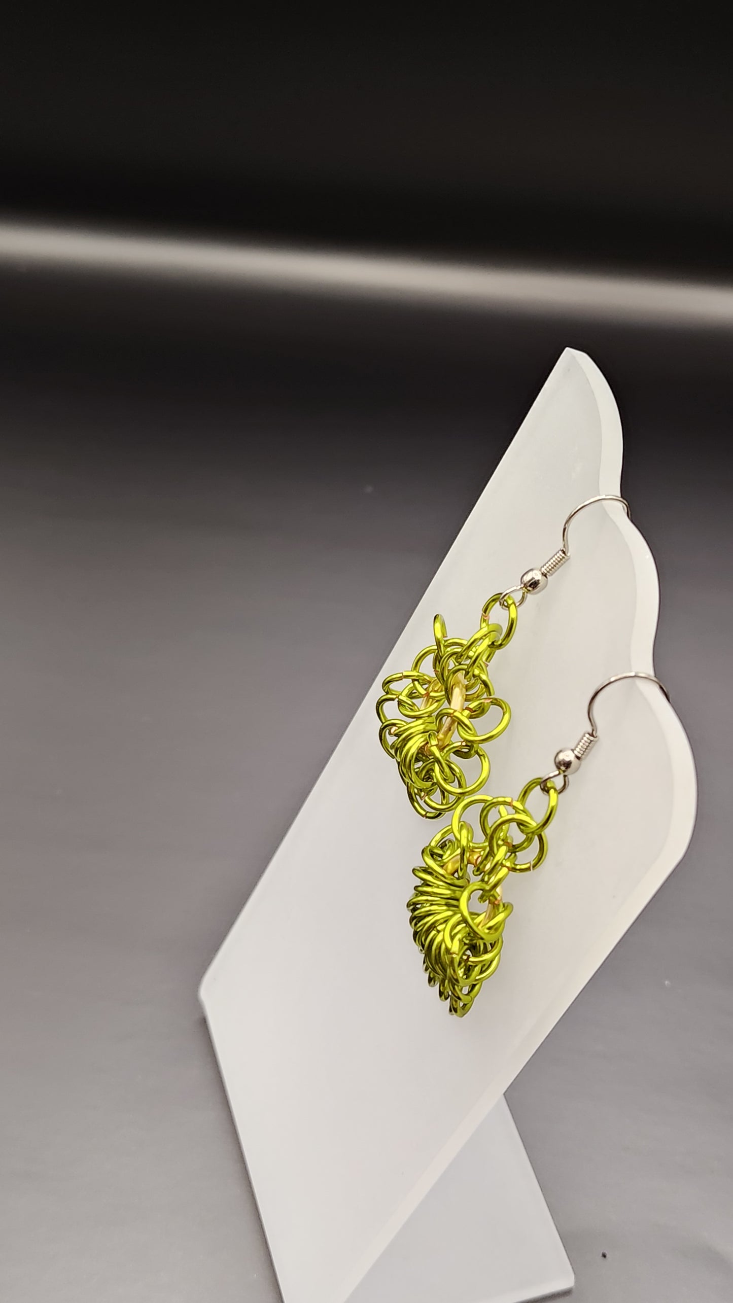 Circle Chainmail Weave Earrings