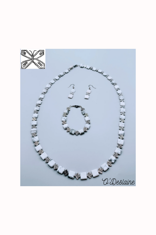 Howlite Solomon’s Knot