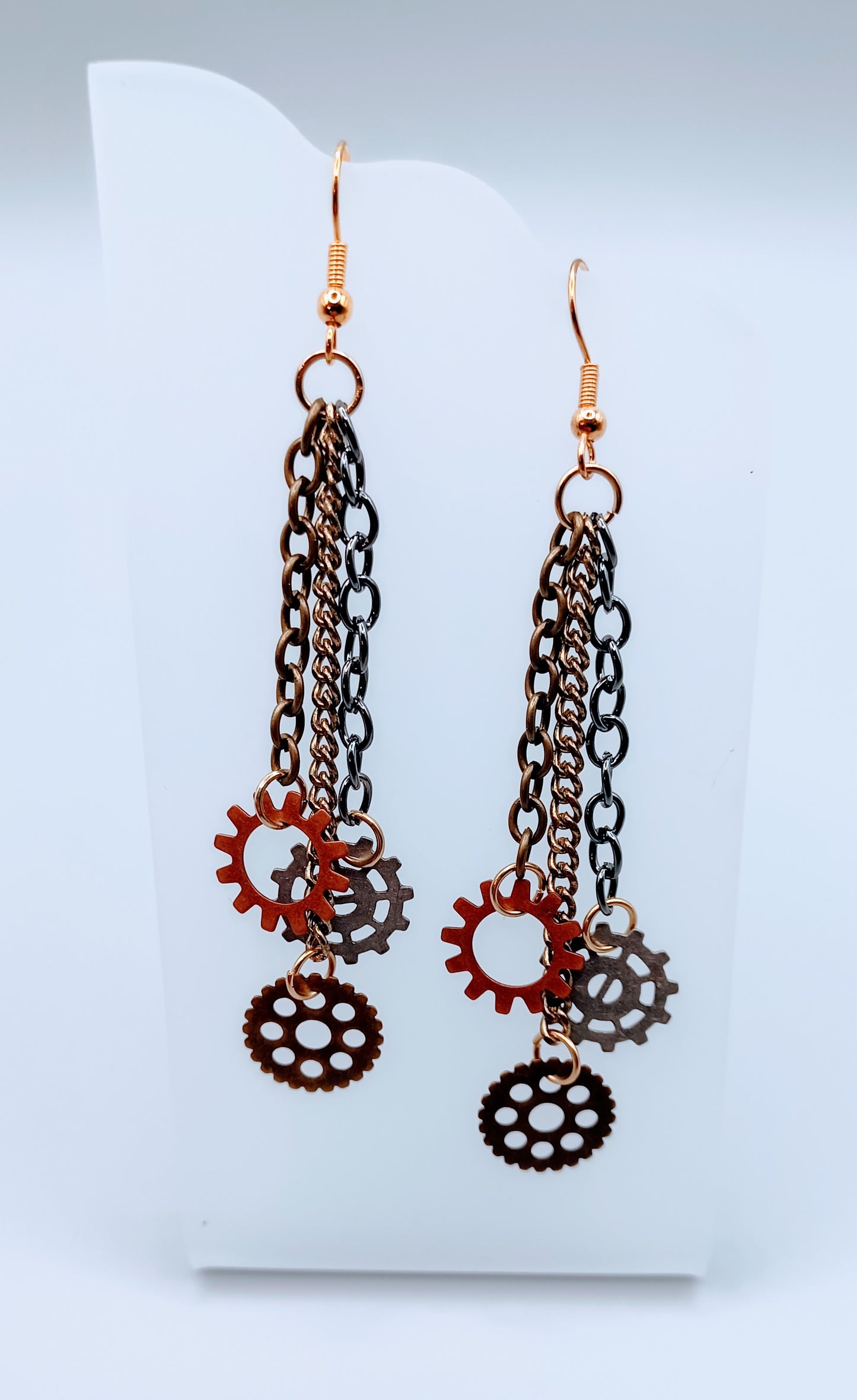 Gears of Chain Earrings