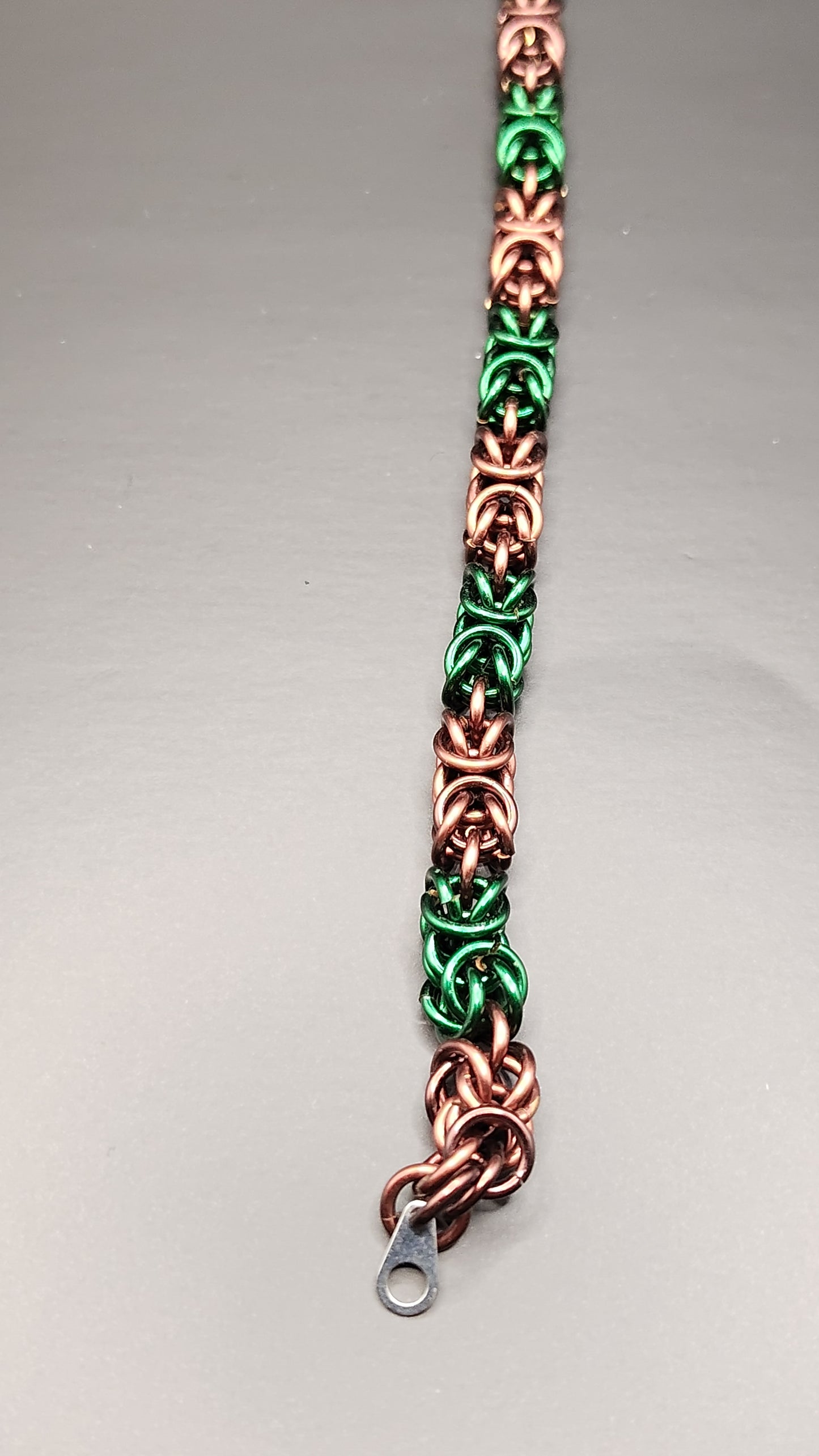 Green and Brown Byzantine Anklet