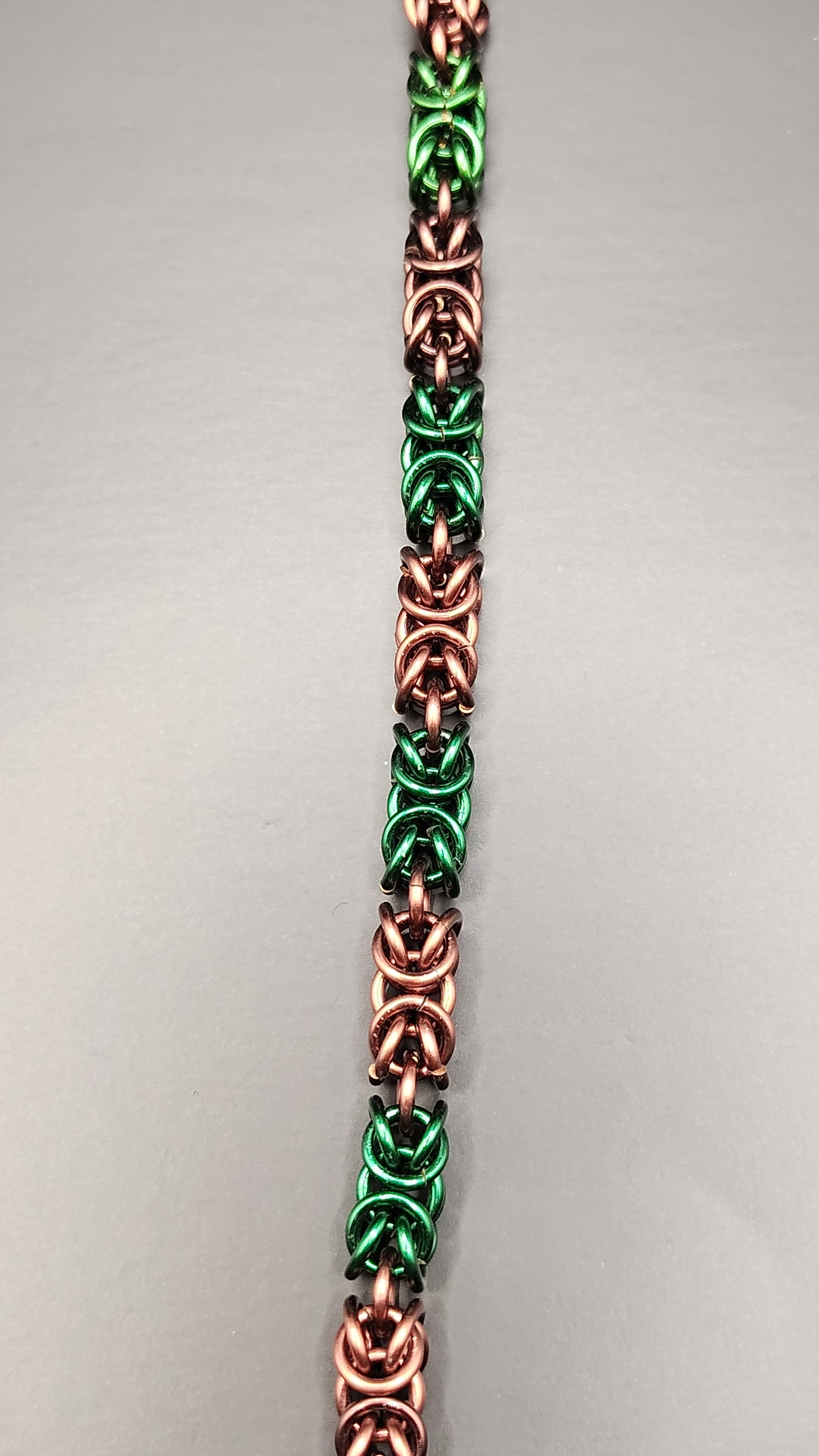 Green and Brown Byzantine Anklet