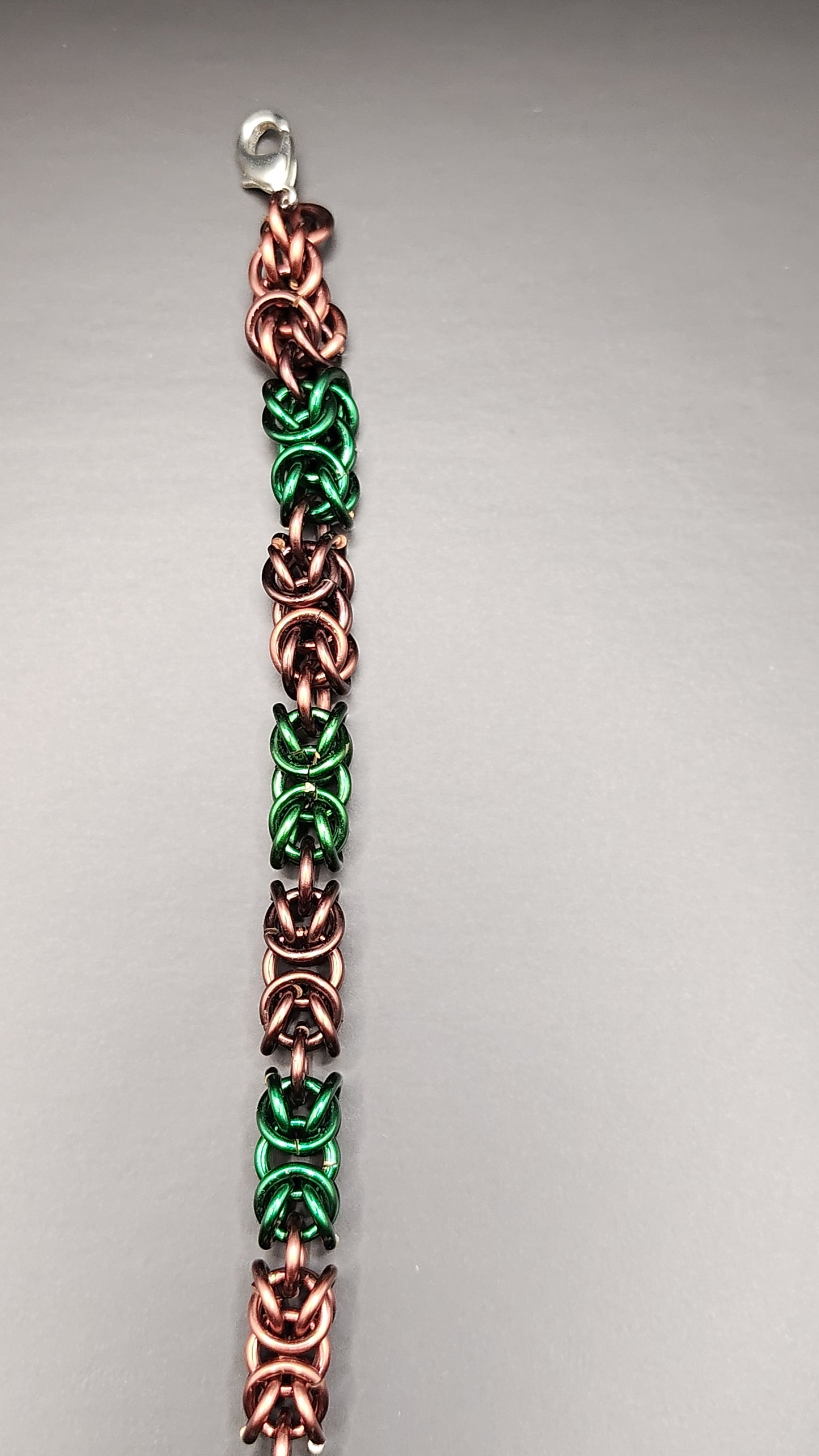 Green and Brown Byzantine Anklet