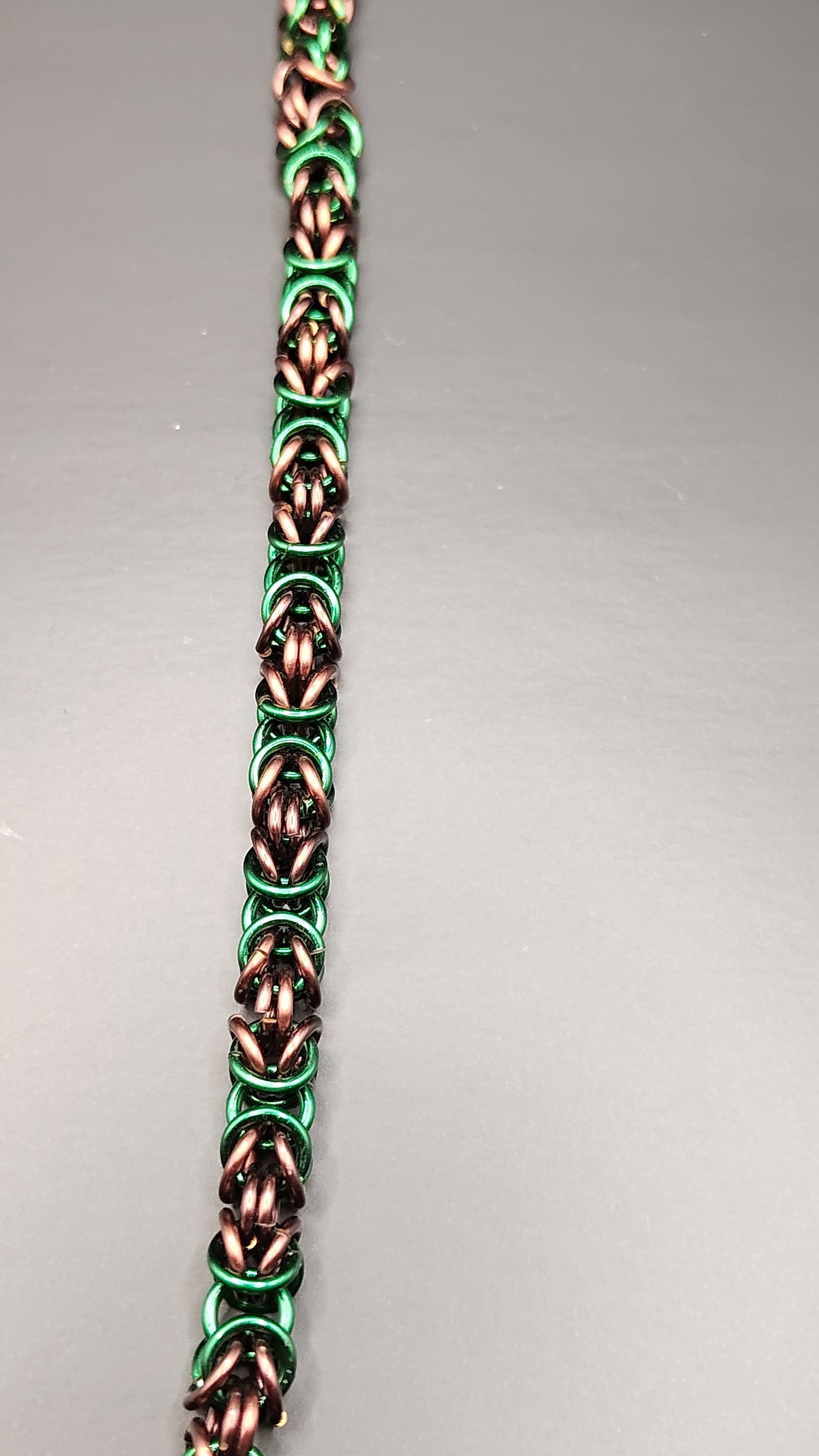 Green and Brown Byzantine Anklet
