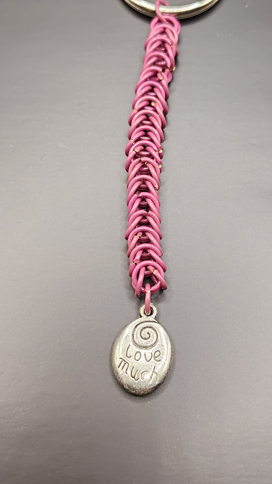 Box Weave Chainmail Key Chain