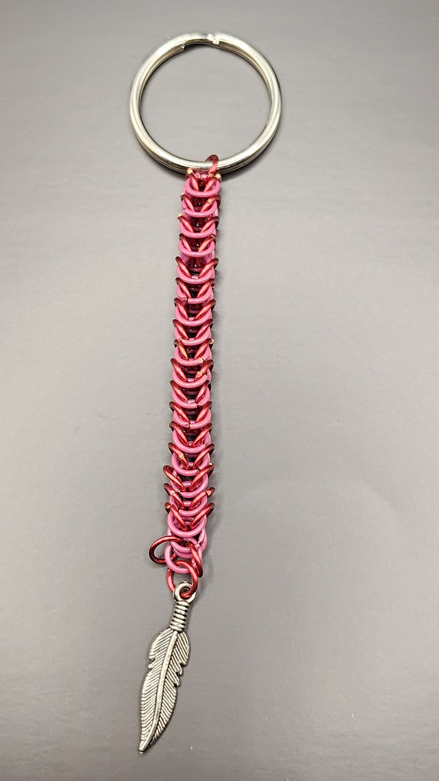 Box Weave Chainmail Key Chain