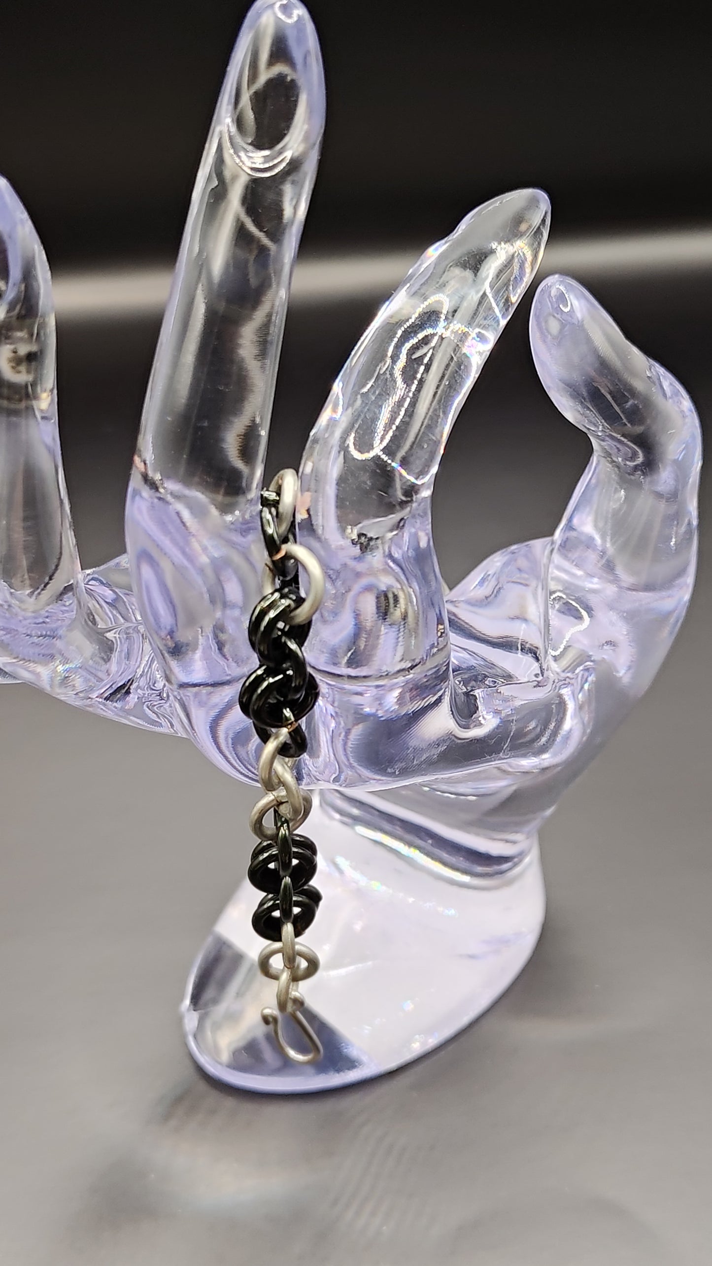 Black and Grey Simple Chain Bracelet