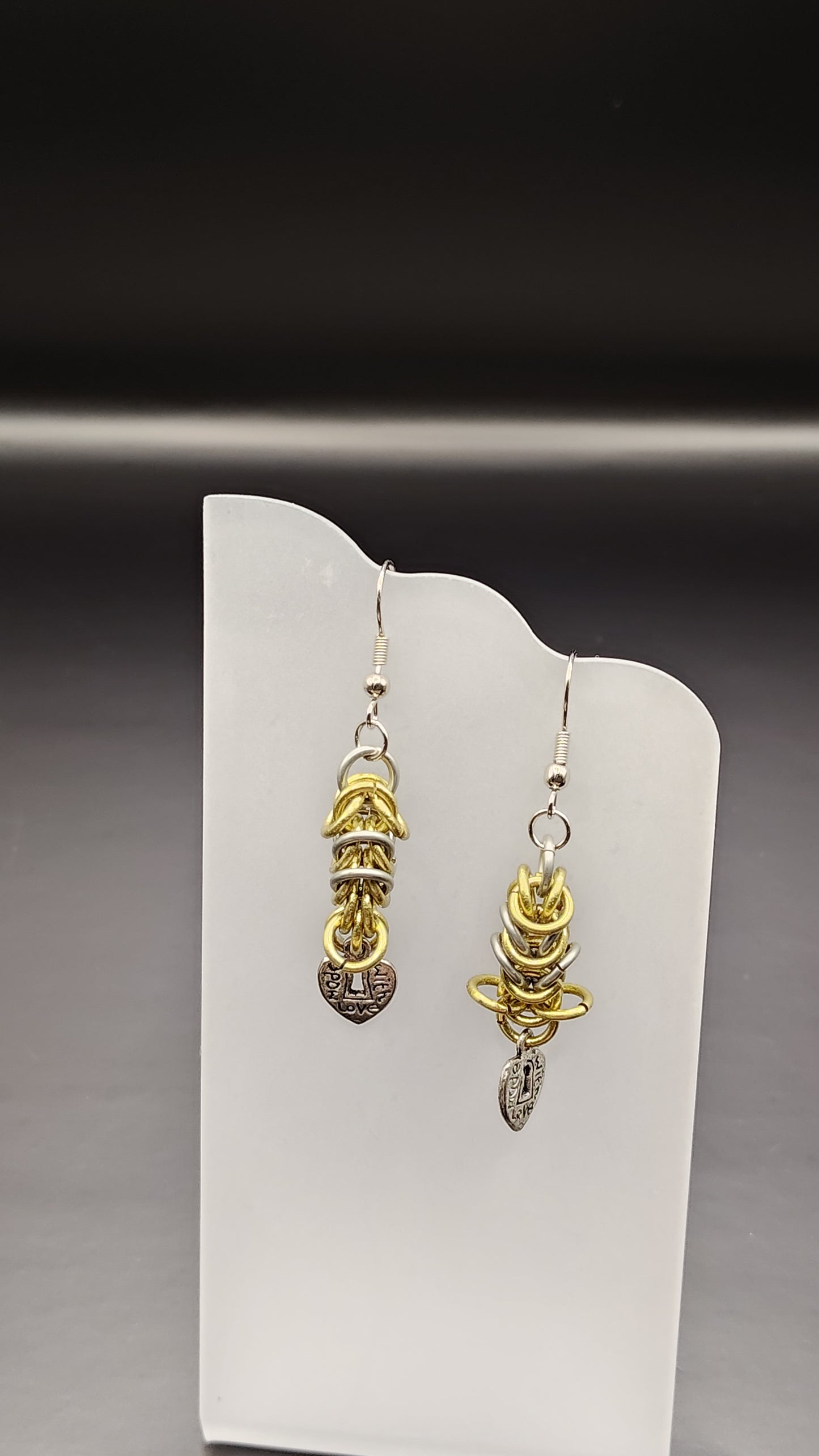 Byzantine Heart Locket Earrings