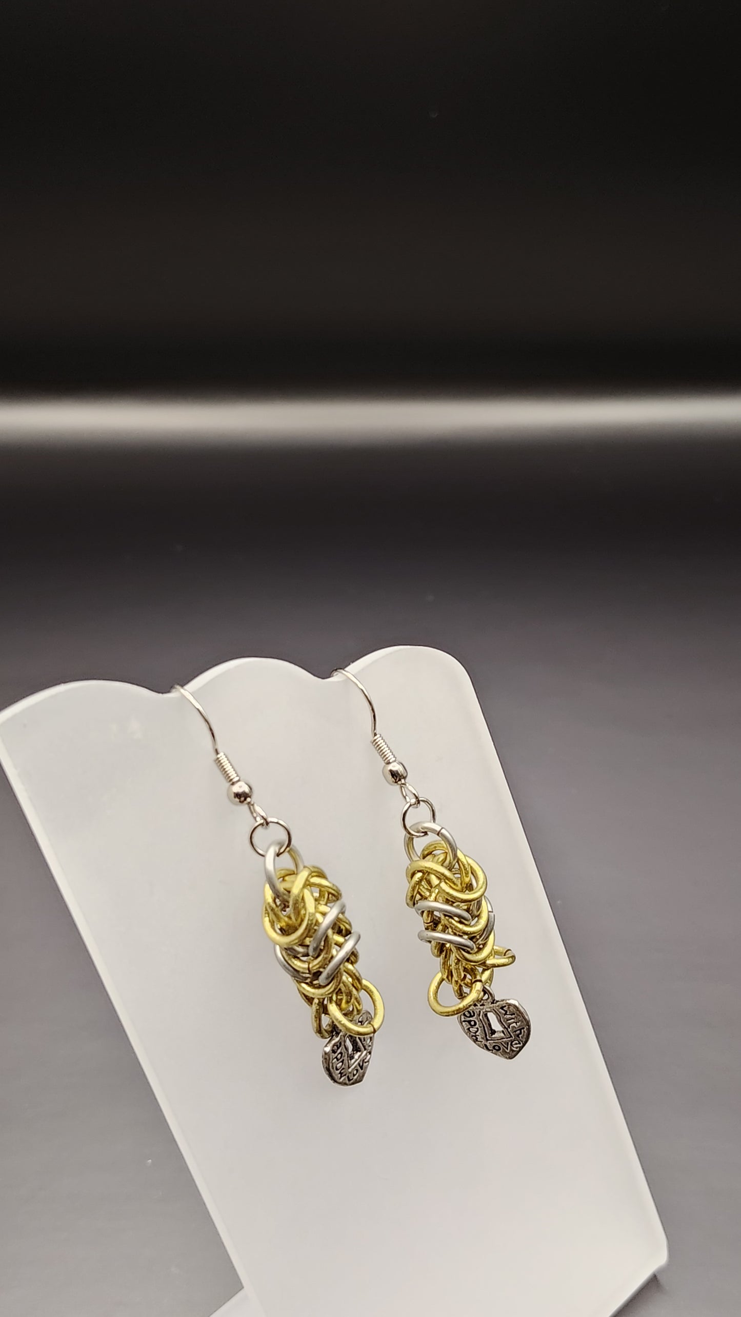 Byzantine Heart Locket Earrings