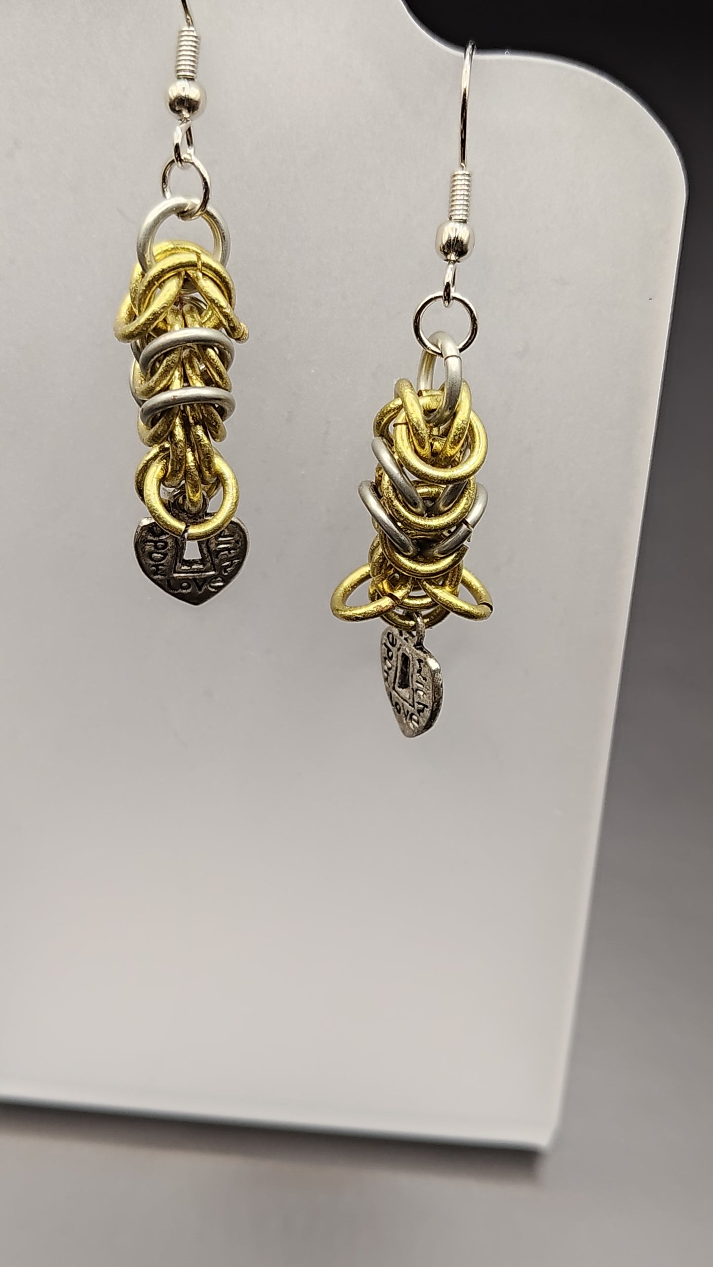 Byzantine Heart Locket Earrings