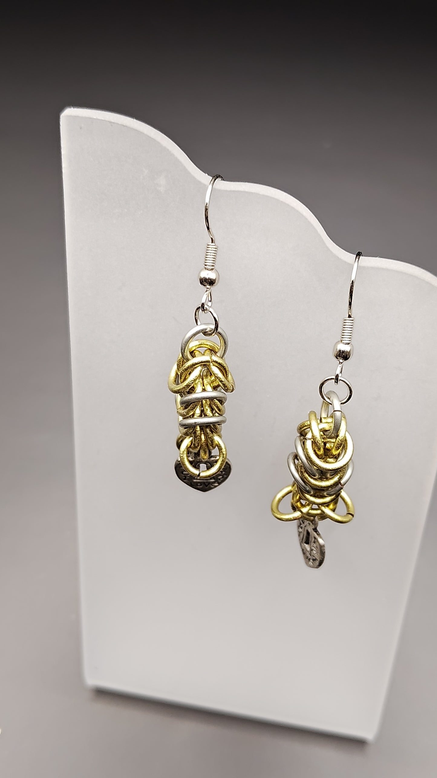 Byzantine Heart Locket Earrings