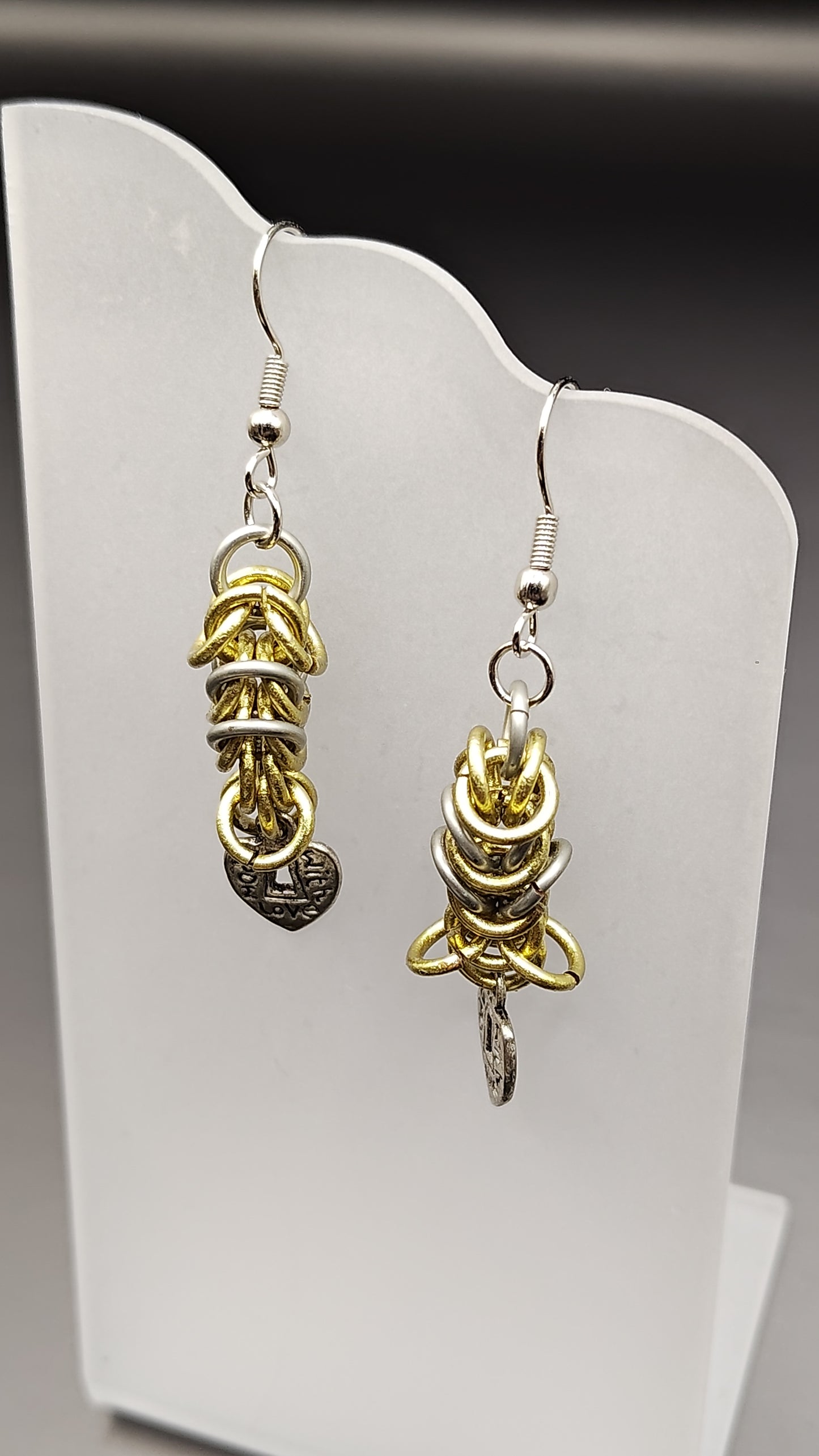 Byzantine Heart Locket Earrings