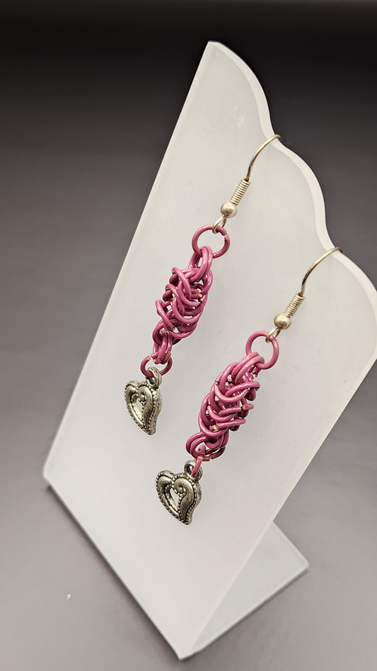 Pink of Heart Earrings
