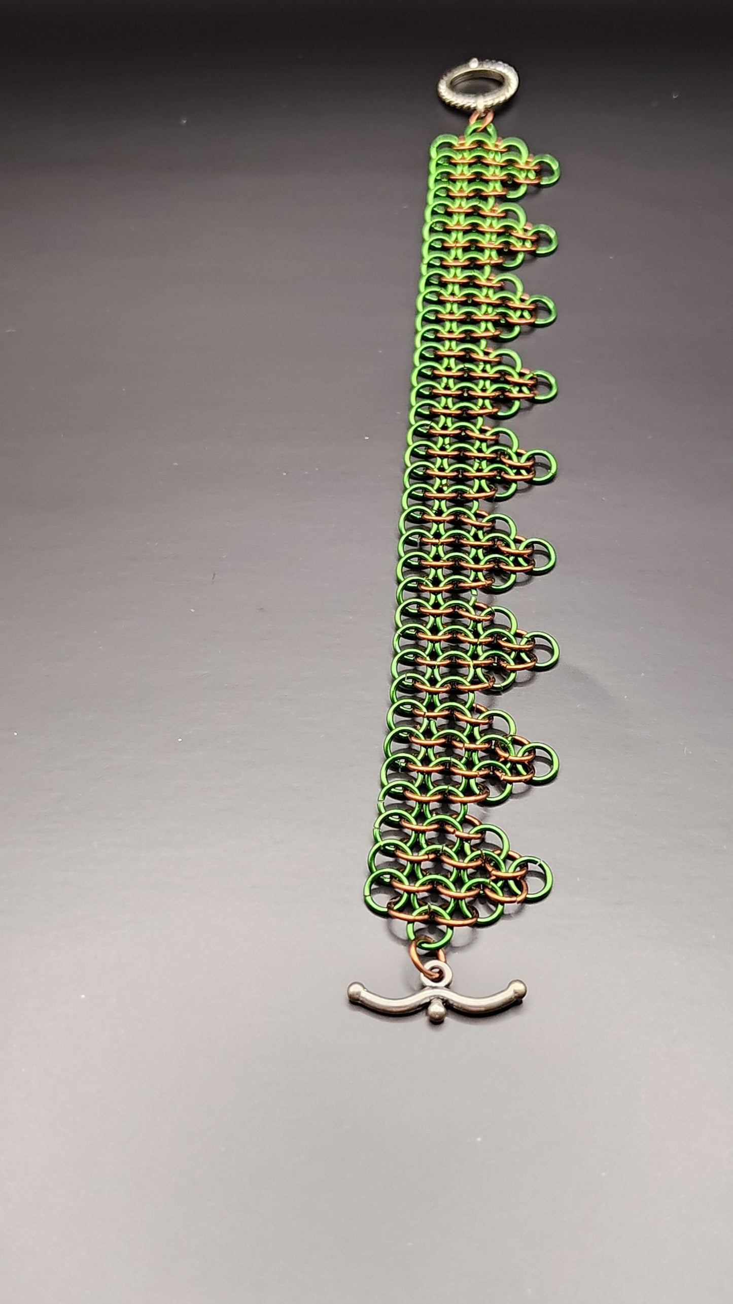 Green & Brown European Four in One Anklet