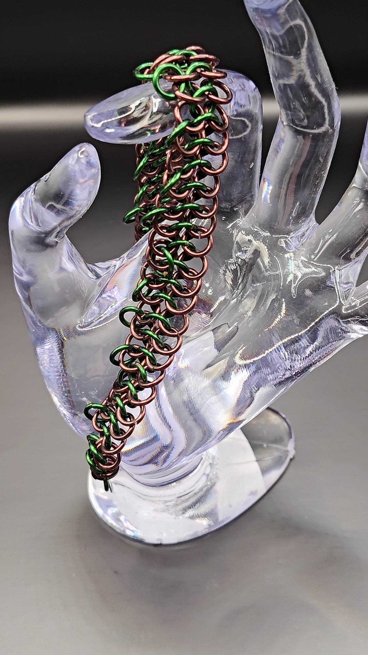 Green & Brown European Four in One Anklet