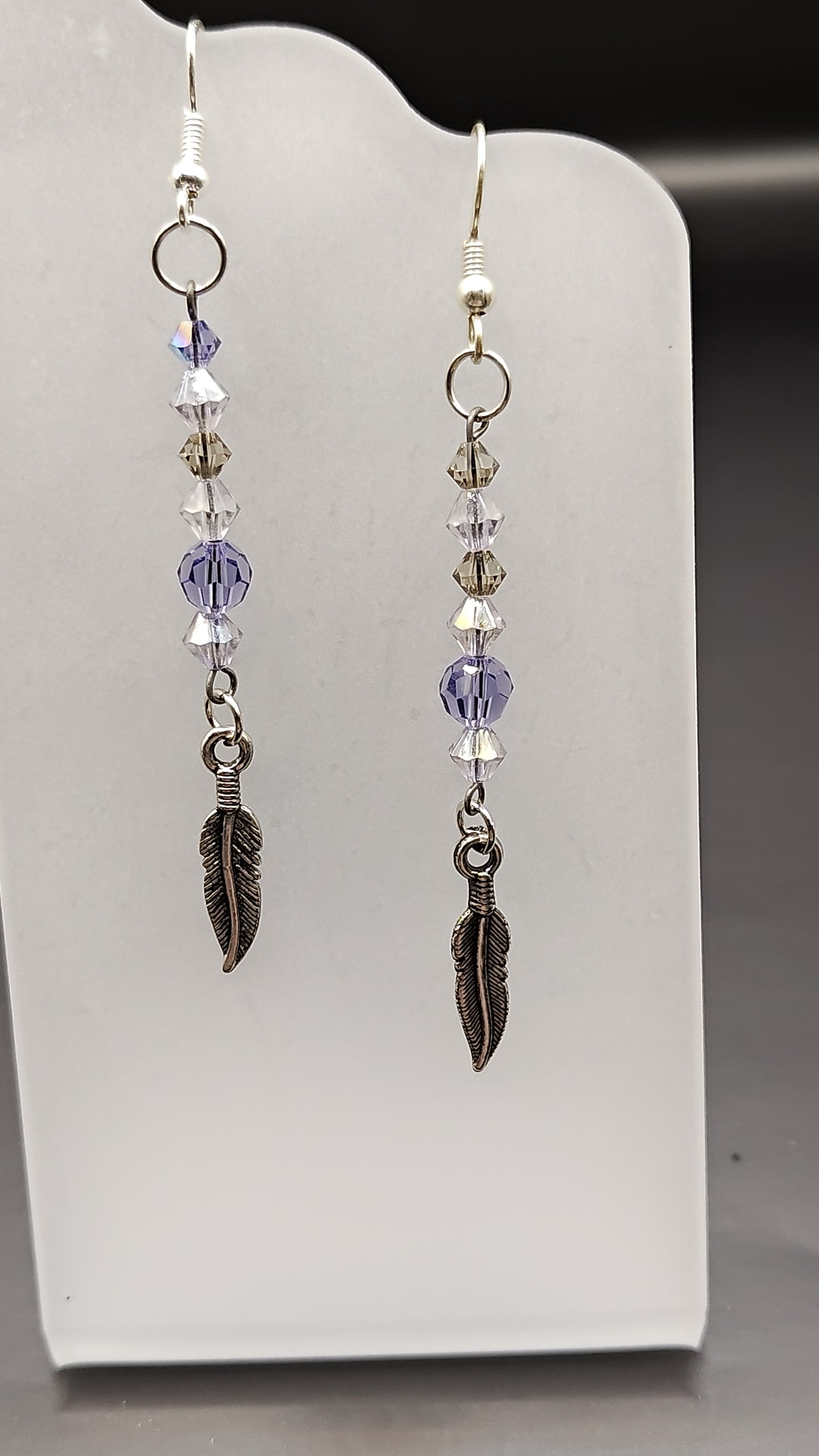 Dangling Bead Earrings with charms