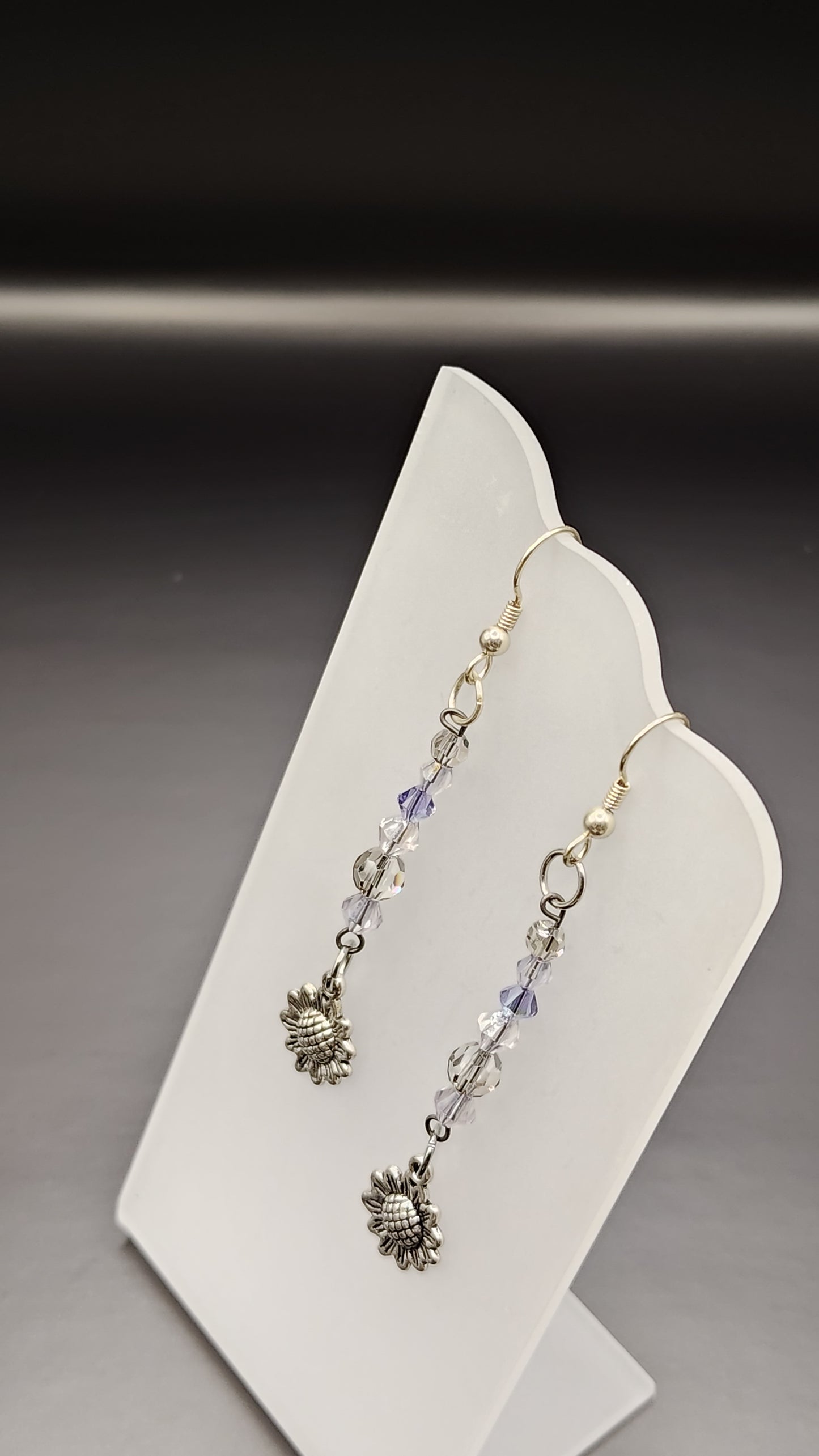 Dangling Bead Earrings with charms
