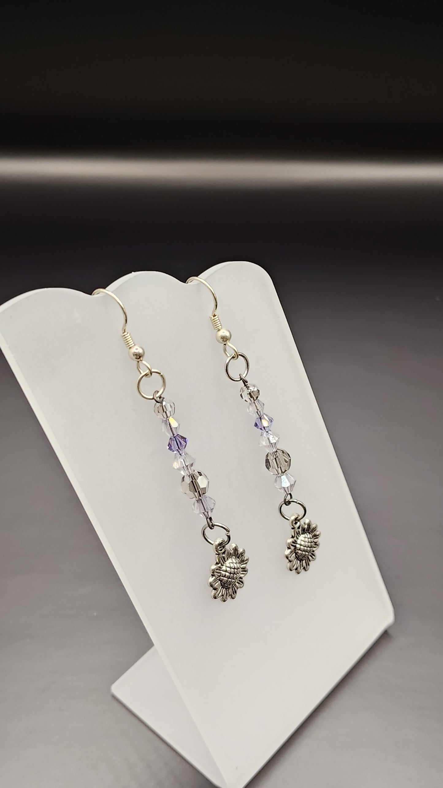 Dangling Bead Earrings with charms