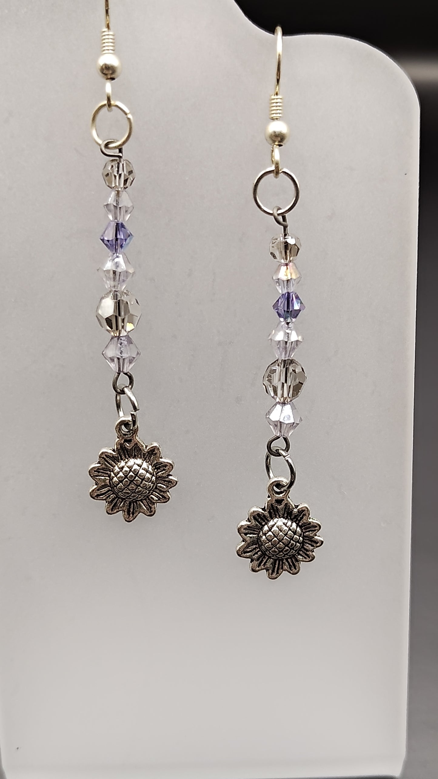 Dangling Bead Earrings with charms