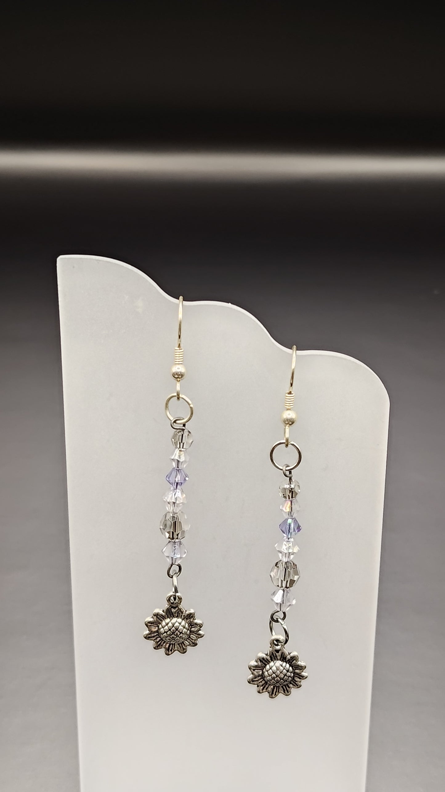 Dangling Bead Earrings with charms