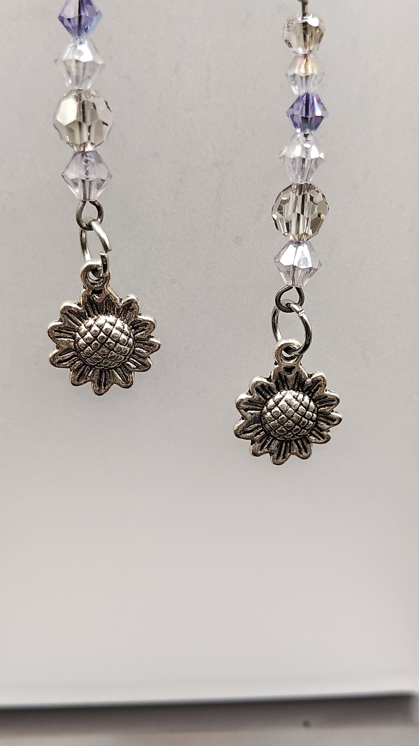 Dangling Bead Earrings with charms