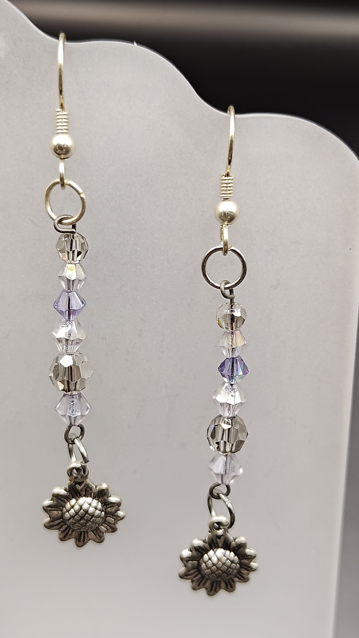 Dangling Bead Earrings with charms