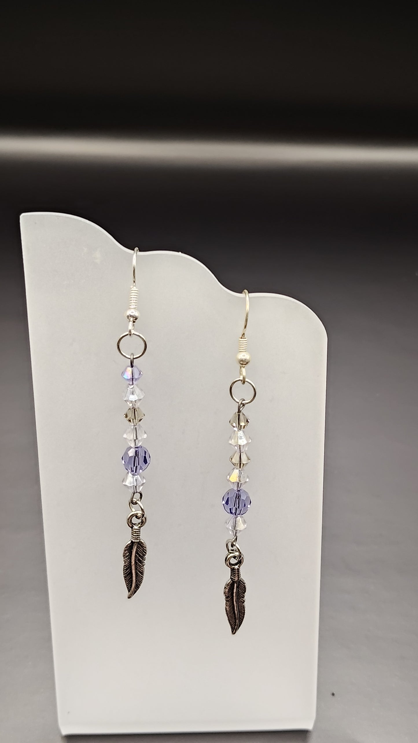 Dangling Bead Earrings with charms