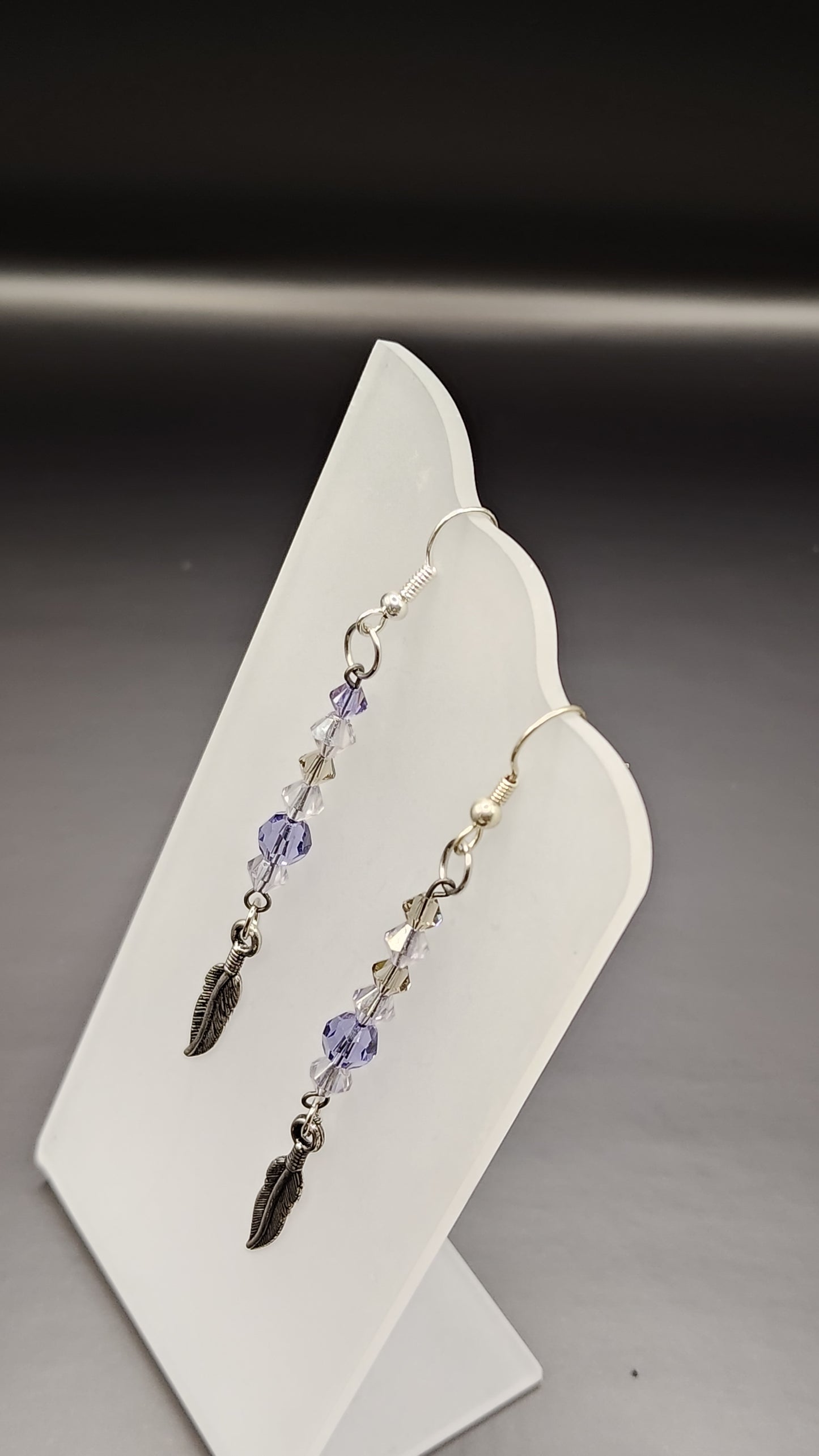 Dangling Bead Earrings with charms