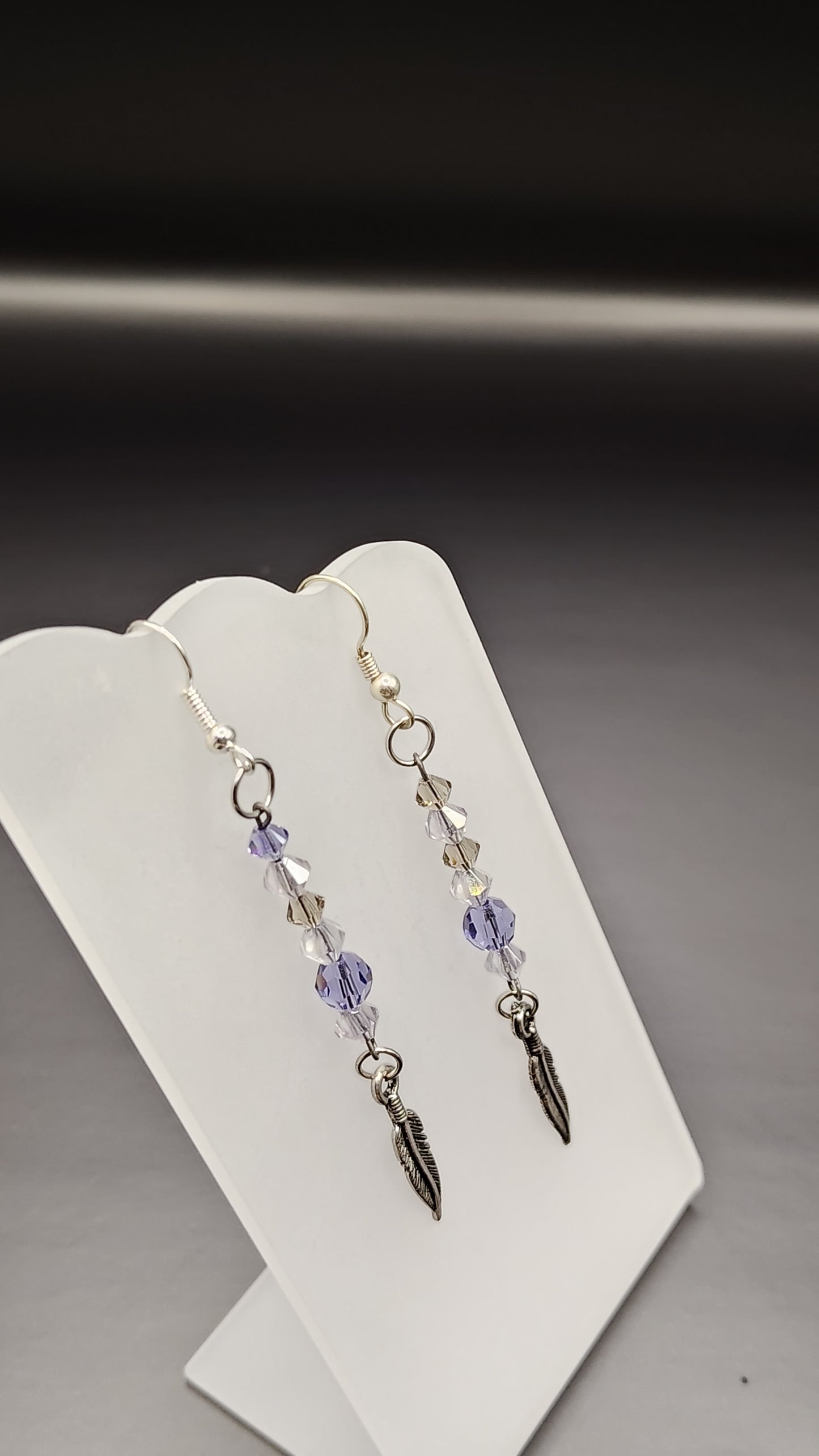 Dangling Bead Earrings with charms