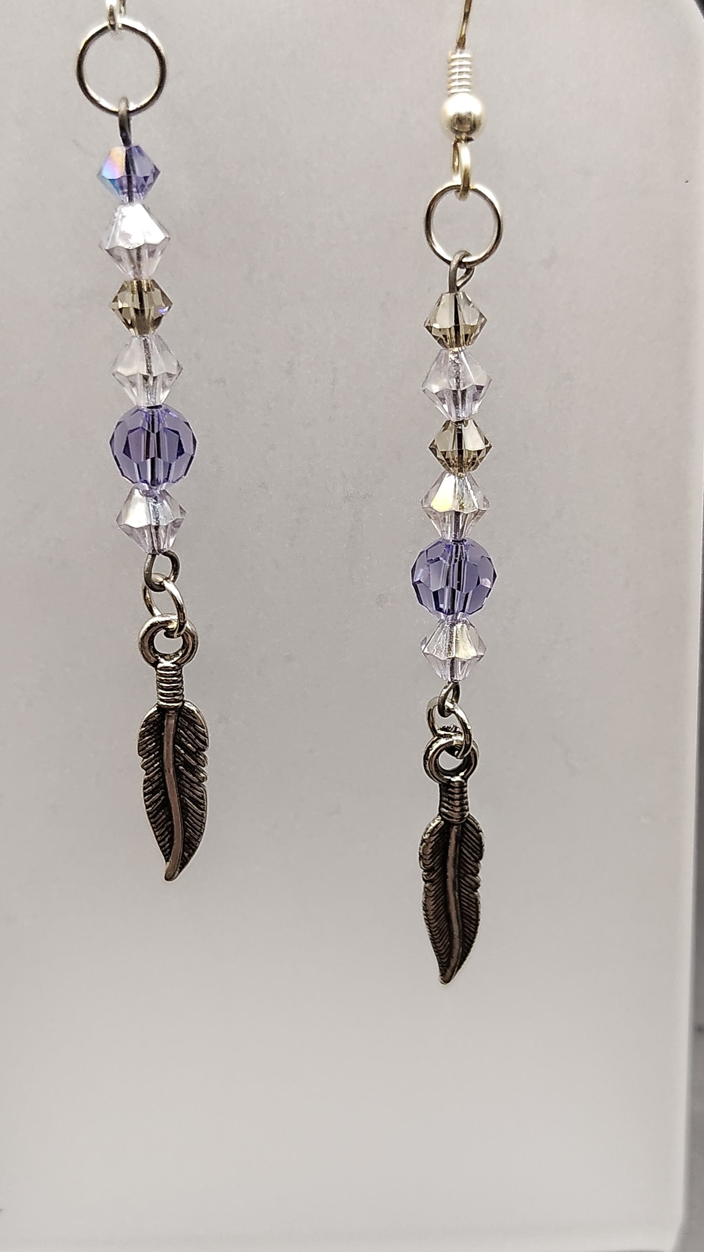 Dangling Bead Earrings with charms