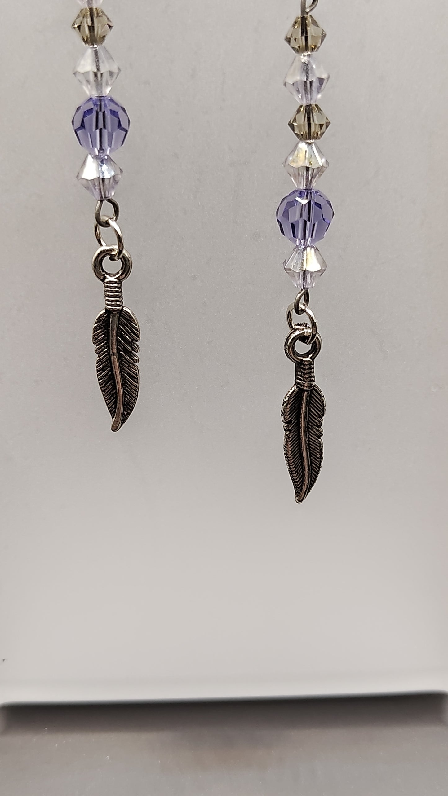 Dangling Bead Earrings with charms