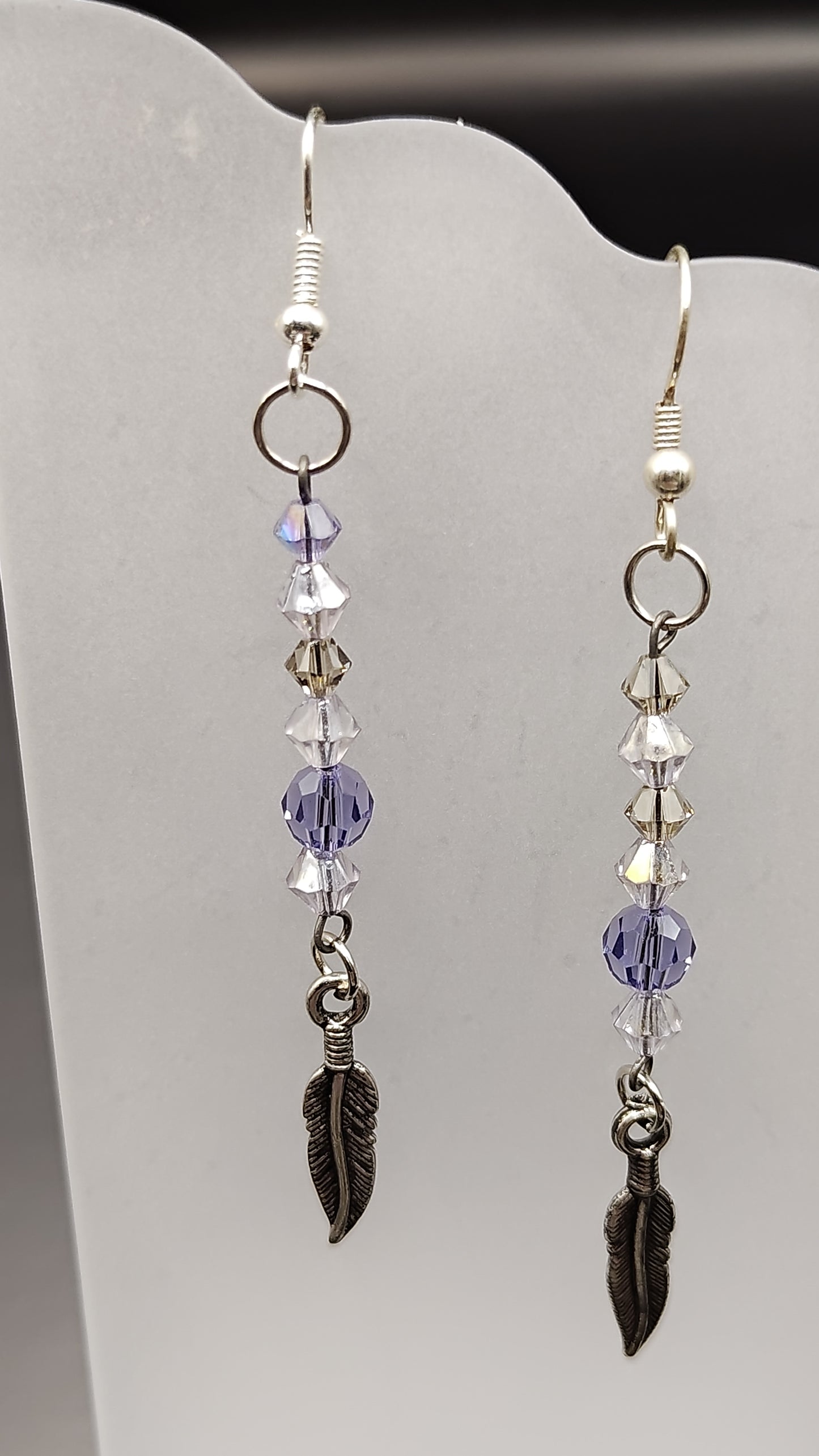 Dangling Bead Earrings with charms
