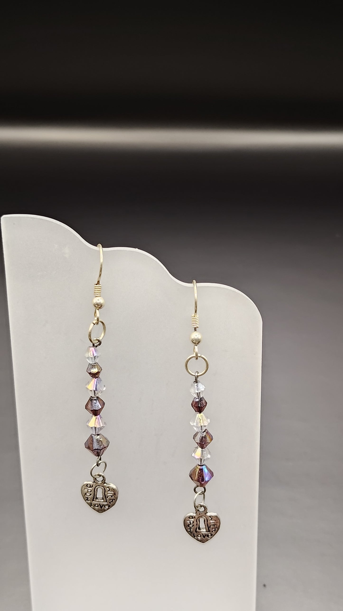 Dangling Bead Earrings with charms