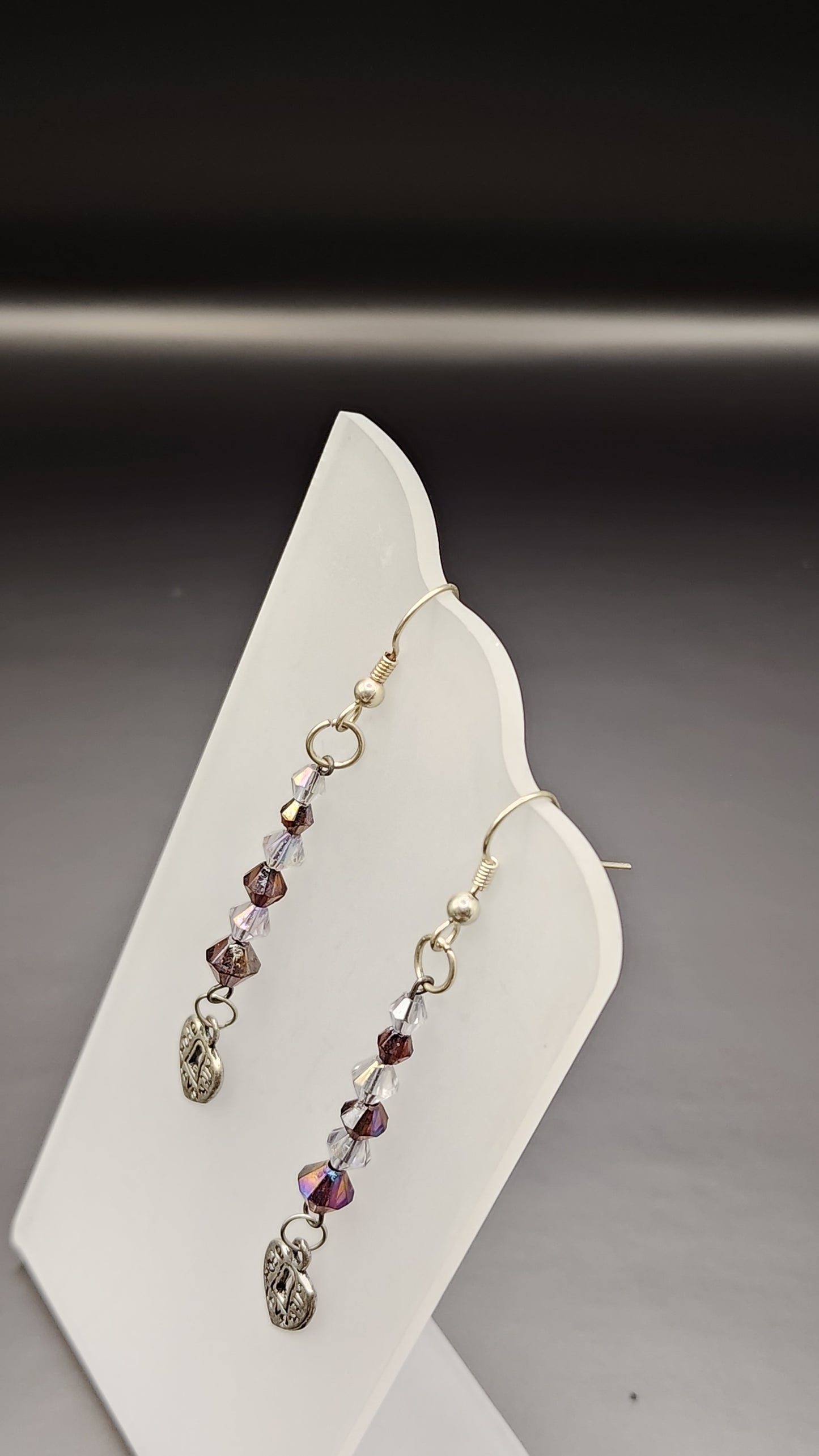 Dangling Bead Earrings with charms