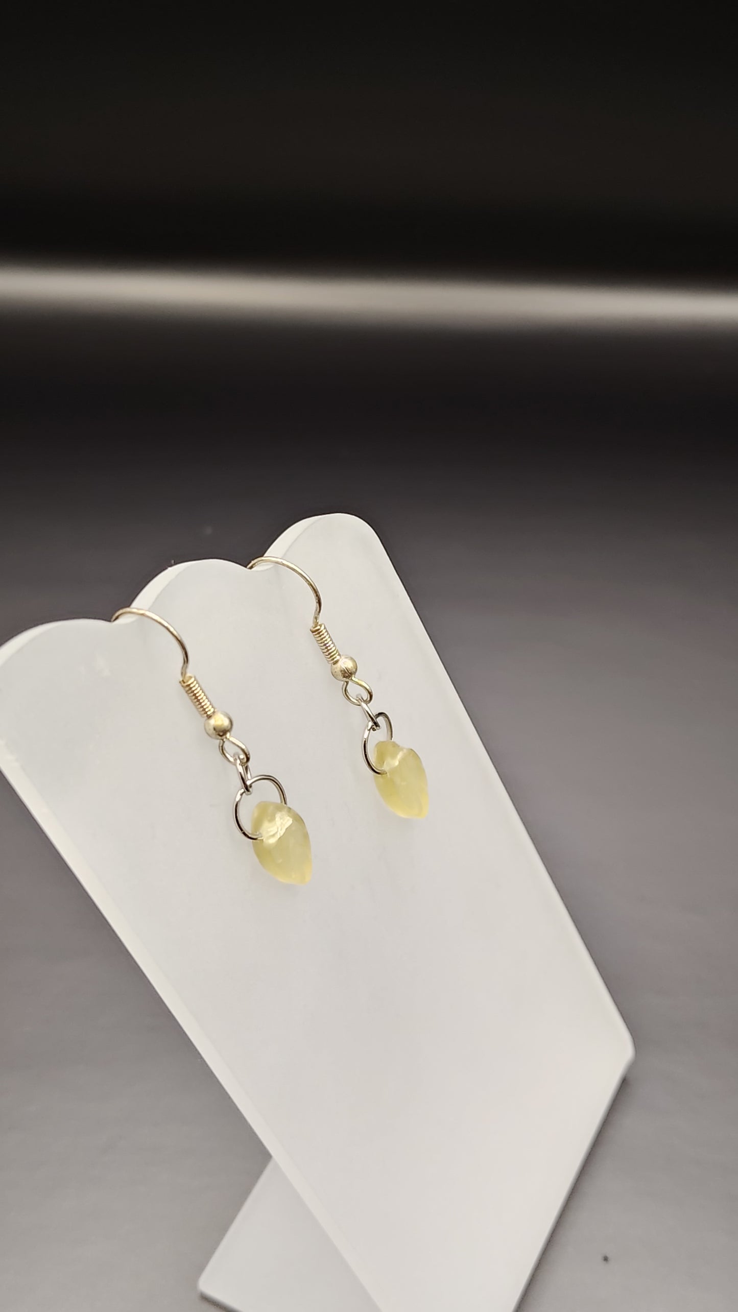 Glass Leaves Earrings