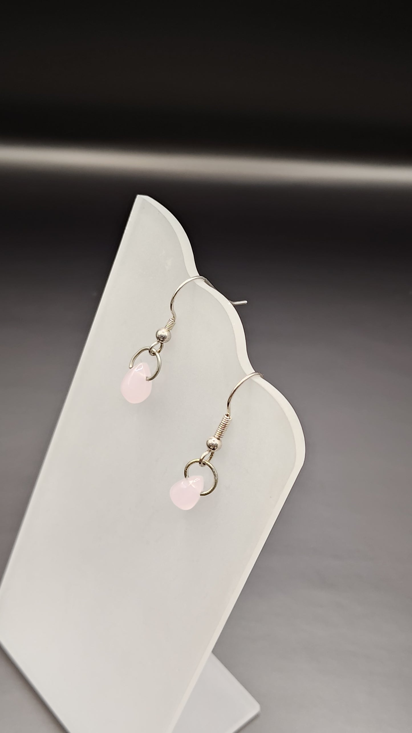 Pink Drop Earrings