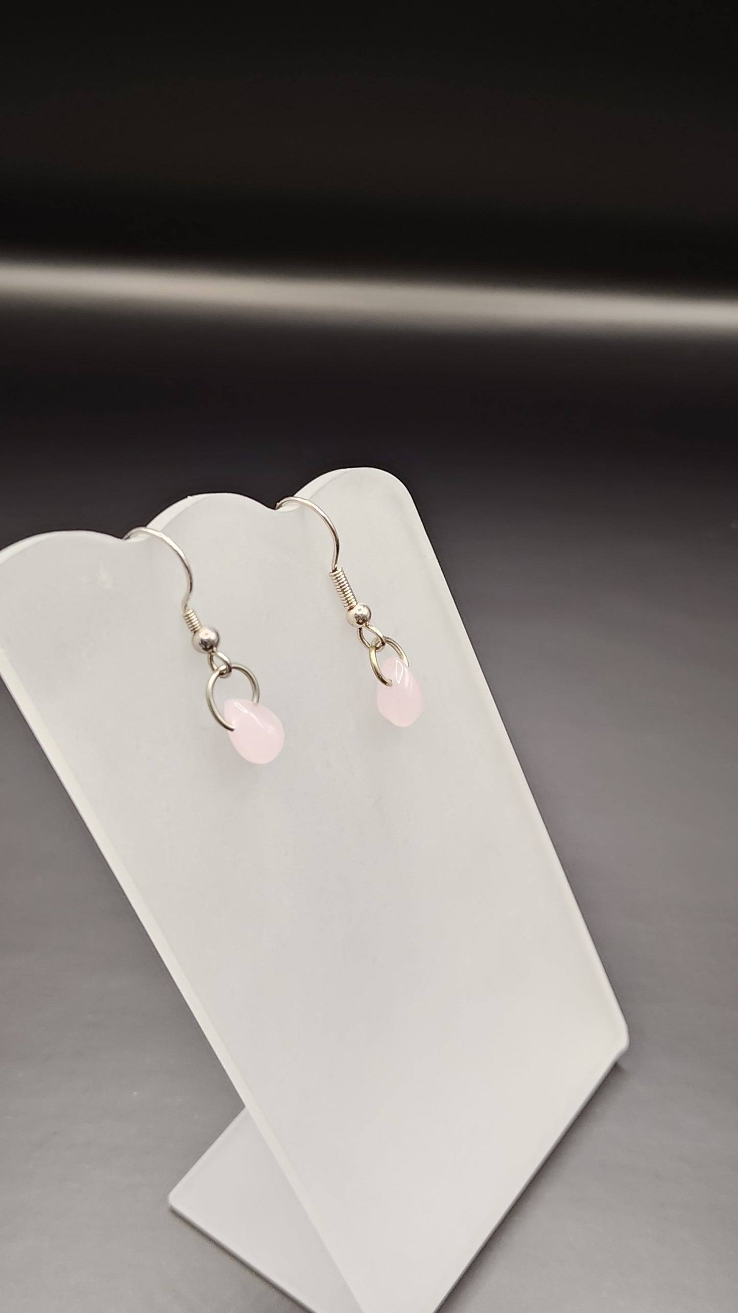 Pink Drop Earrings