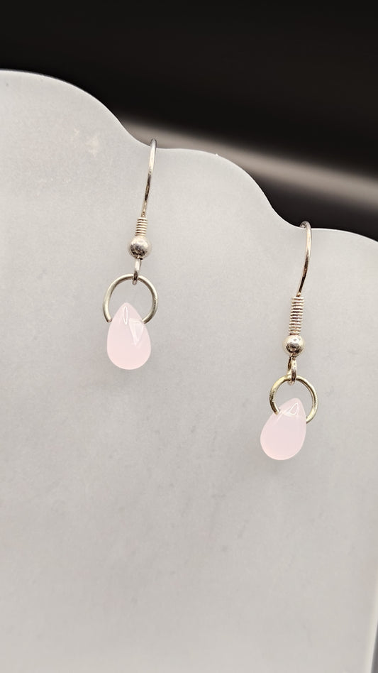Pink Drop Earrings