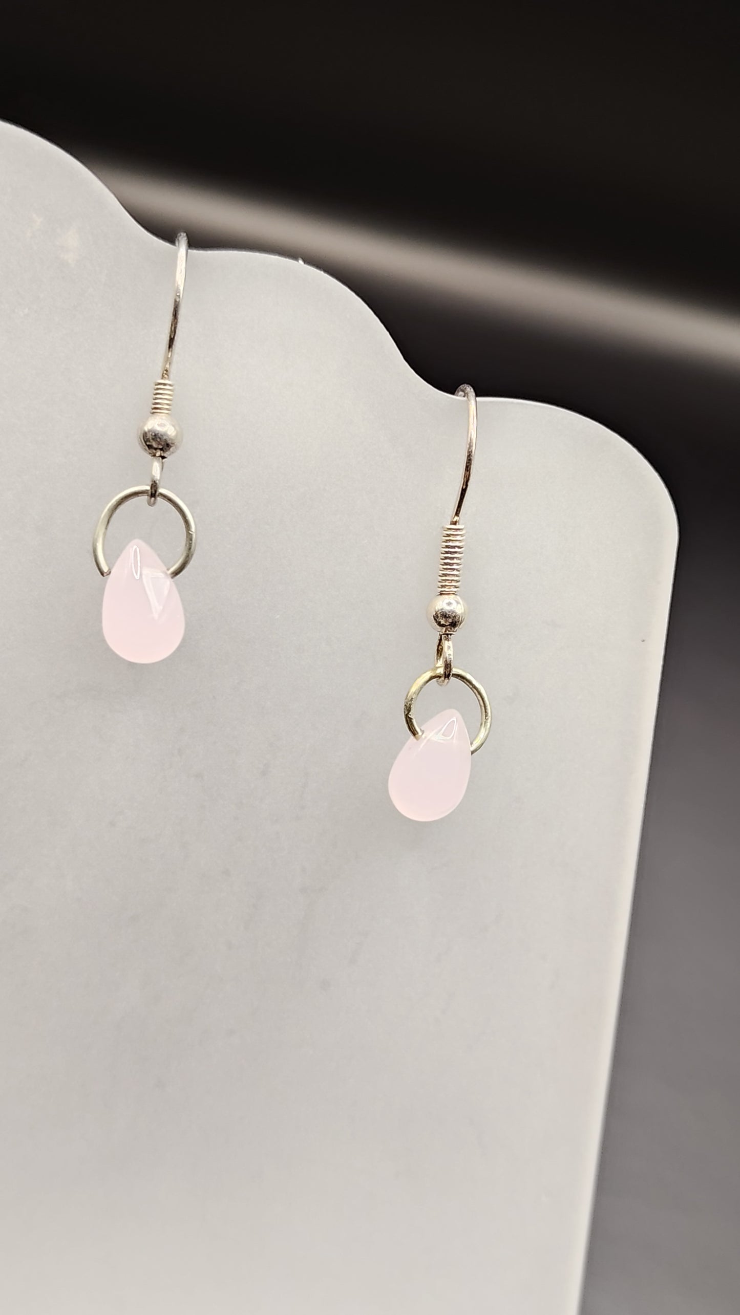 Pink Drop Earrings